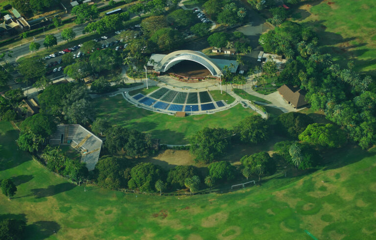Sunset Shows Under the Stars: The Waikiki Shell Right Next to the Hostel